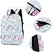 BLUBOON School Backpack Set Teen Girls Bookbags 15 inches Laptop Backpack Kids Lunch Tote Bag Clutch Purse (Sky Blue)