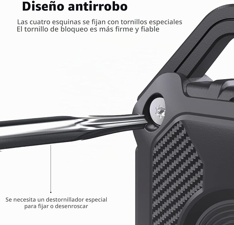 Impermeable Llavero para AirTag, Tapa Completa del Tornillo 1 Pieza Llaveros AirTag Funda Protectora, Airtags Llavero Portátil Impermeable para Apple AirTag 2021 TPU del Collar de Perro - Gato
