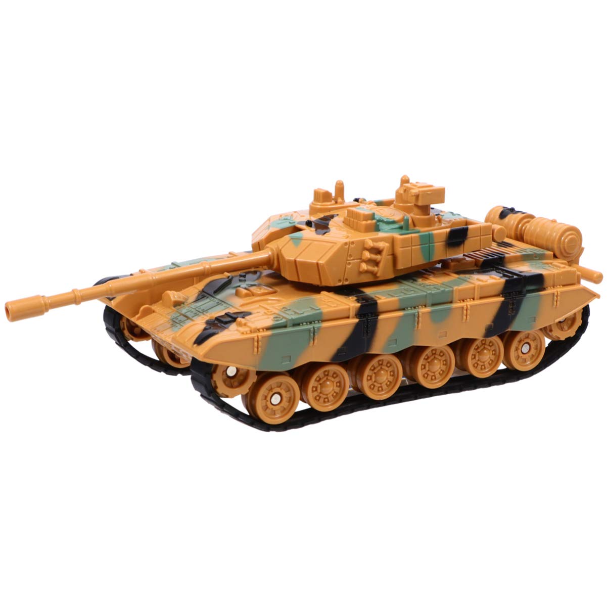Toy Vehicles Plastic Tank Toys Model Cars Playset Tank Vehicle for Boys Kids (Camouflage Yellow)