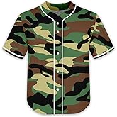 Kids Baseball Jersey Toddler Custom Softball Jersey for Boy Girl Plain Practice Shirt Youth Sports Button Down T-Shirts 3-20Y