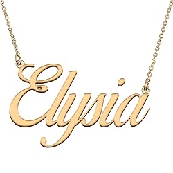 HUAN XUN Customized Custom Simple Any Name Necklace