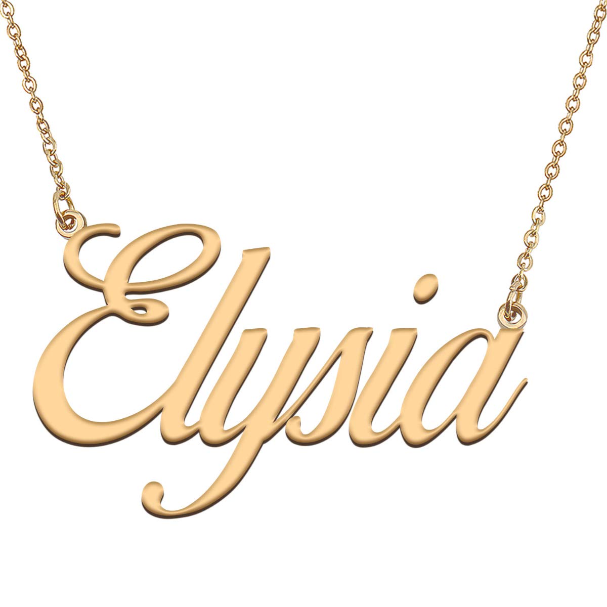HUAN XUN Customized Custom Simple Any Name Necklace