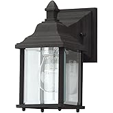 Dolan Designs 930-50 Charleston - One Light Outdoor Wall Mount, Black Finish