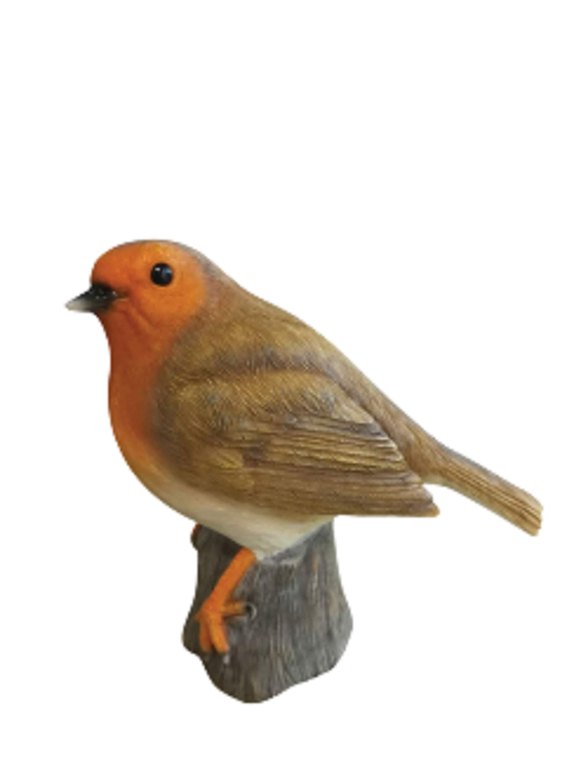 Robin Ornament Garden Home Cute Lifelike Resin Statue Figurine Frostproof 13cm