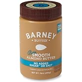 Barney Butter Almond Butter, Bare Smooth, 16 Ounce Jar, No Added Sugar or Salt, Skin-Free Almonds, No Stir, Non-GMO, Gluten F
