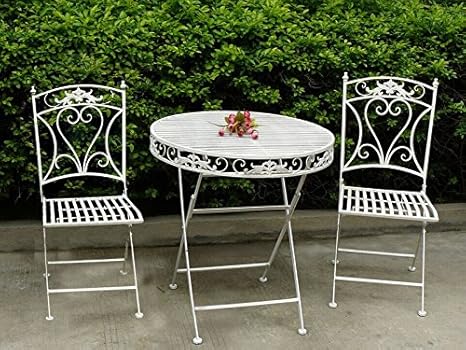 Maxioccasioni Set Tavolo E 2 Sedie Da Giardino In Ferro