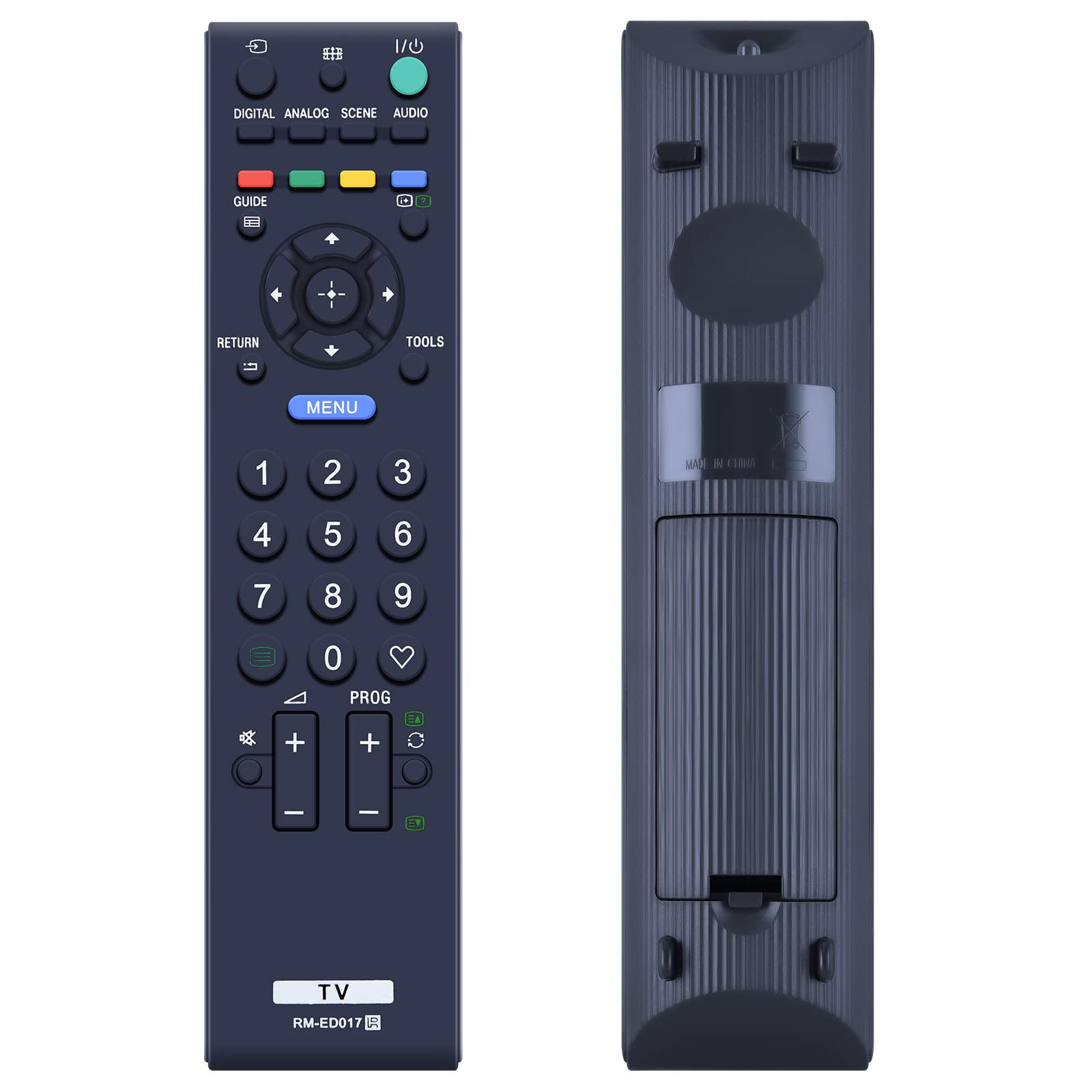 TCNOUMT RM-ED017 Remote Control Replacement for Sony Bravia TV KDL-32P3550 KDL-32P3600 KDL-32P5550 KDL-32P5650 KDL-32S5550 KDL-32S5600 KDL-32S5650 KDL-37S5500 KDL-37P5650 KDL-40P3600 KDL-40S5500