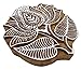 ibaexports Handcarved Lotus Printing Block Wood Block Texile Stamp Block Print