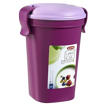 CURVER Becher Lunch & Go Größe L in dunkellila/helllila, Kunststoff, 10.7 x 12 x 15.5 cm