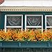 Artificial Fake Flowers, 4 Bundles Outdoor UV Resistant Greenery Shrubs Plants Indoor Outside Hanging Planter Home Garden Décor（Orange）