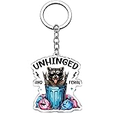 Yoxiumi Raccoon Gifts for Women Raccoon Keychain Funny Raccoons Accessory for Key Bag Decor Funny Trash Panda Keychain Birthday Gift for Raccoons Lovers Key Ring Hottest Christmas Gifts 2025