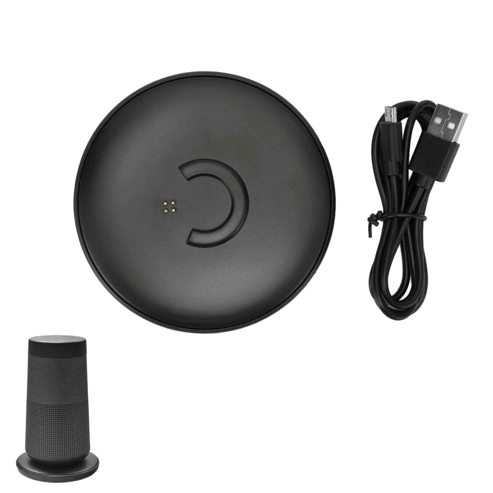 Charging Cradle Dock for SoundLink Revolve Revolve+ Bluetooth Speaker, Replacement Charger Base with 5V 1.6A Fast Charging Cable, Speaker Charging Station