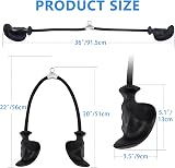 HXD-ERGO Tricep Rope Attachment 36 Inch Non-Slip Handles Cable Pulley view 6
