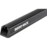 Rhino-Rack Heavy Duty Bar Lightweight Extruded Structural Grade Aluminum (6061 T6) for Outstanding Carrying Capacity, Durability &amp; Longetivity, Perfect for Pickup Trucks, SUV's, &amp; Cap/Topper, One Bar