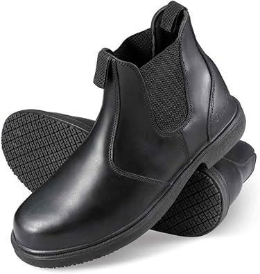 slip resistant black boots