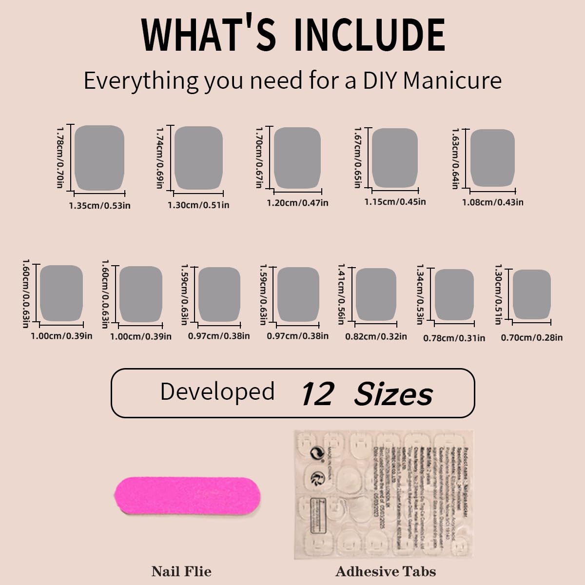 White French Tip Press on Nails Short Square Fake Nails Pink Glossy Acrylic Glue on Nails Reusable Stick on Nails for Women and Girls DIY Nails Art Decoration 24pcs - Image 4