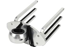 Wakeboard Holder, 360 Degree Adjustable Mount, Boat Accessory, Clamp Tubing Design for Boats Yachts Water Sports Enthusiasts 