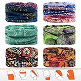 JOEYOUNG Headwear, Bandana, Neck Gaiter, Head Wrap, Headband for Men and Women, Multifunctional Head Scarf, Face Mask, Balaclava, Magic Scarf, Sweatband for Fishing, Yoga, Motorcycling