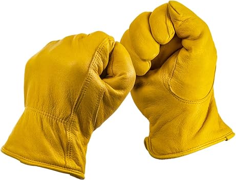 buckskin work gloves