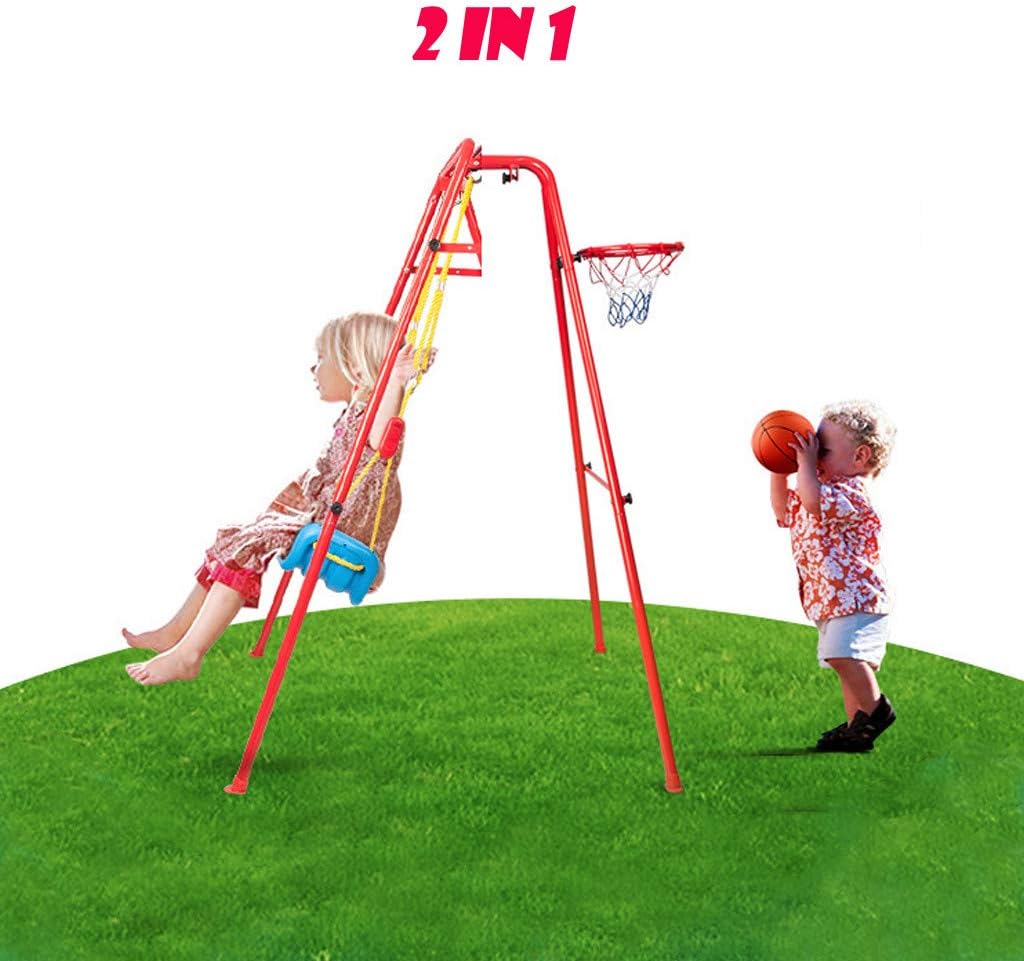 Toddler Swing Playset, Swing for Children Kids 2 in 1 Swing