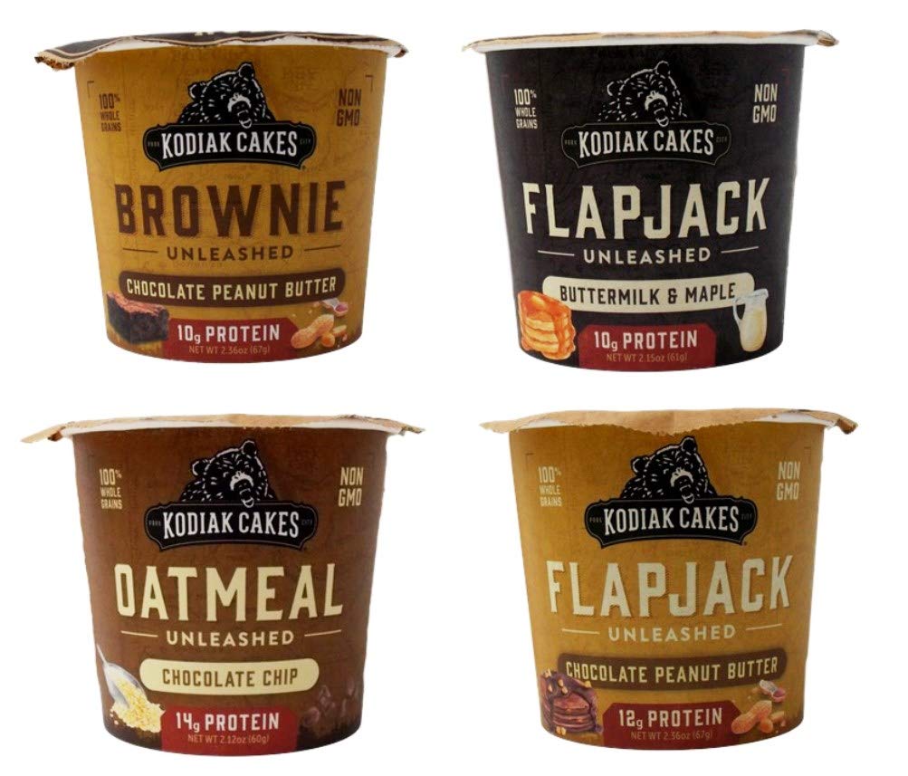 Buy Kodiak Cakes Unleashed High Protein Cups 4 Flavor Sampler Bundle, 1
