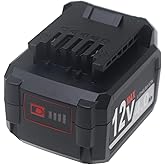 Replacement 4.0Ah 12V Lithium Battery for SKIL PWR CORE 12 Series BY519801 BY500101 BY5020A-00 BY5040A-00, Compatible with 12V Cordless Power Tools, for Brushless Impact Driver, Compact Circular Saw