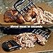 Pulled Pork Shredder Claws, Simpeak Stronger Kitchen Paw BBQ Handler Meat Shredder Bear Claw, Black Smoked Barbecue Grilling Meat Claws For Pulled Pork ( Set of 2)