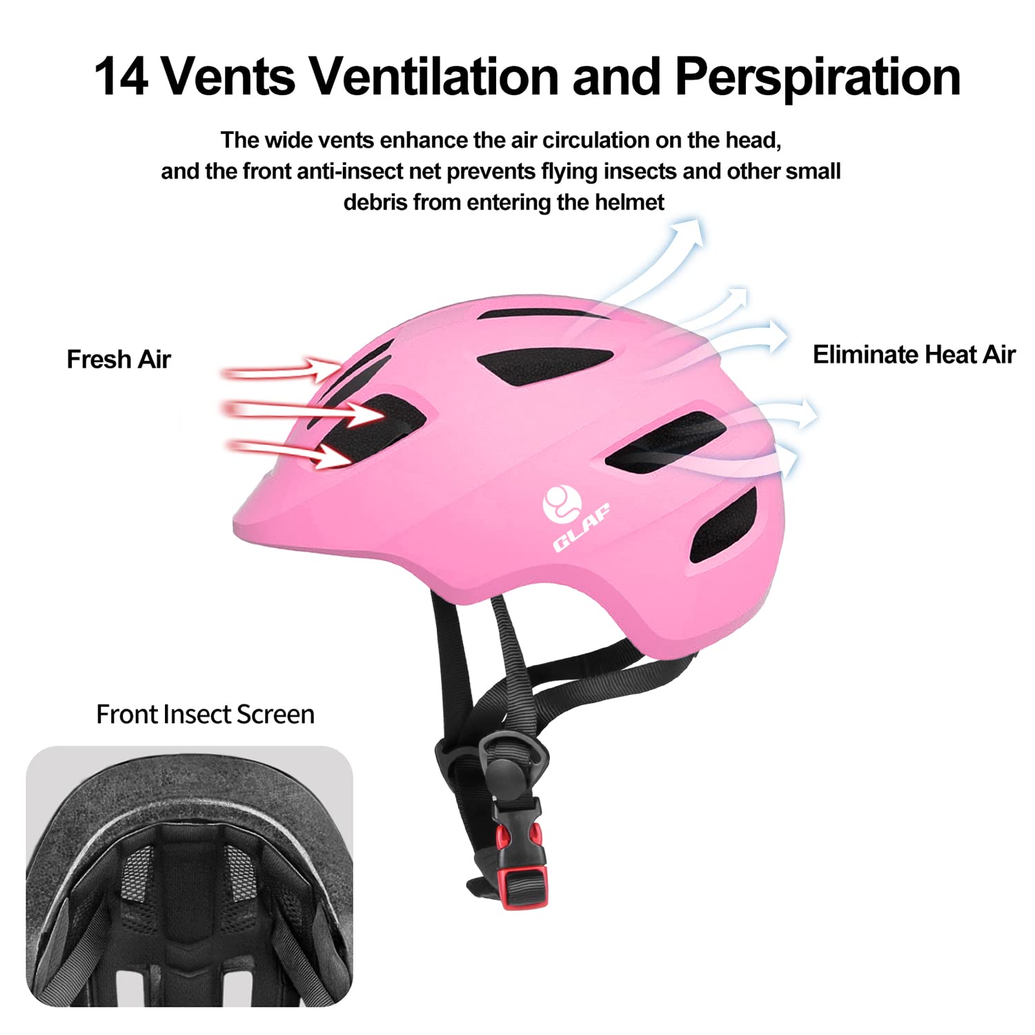 GLAF Baby Bike Helmet Toddler Helmets for 1 Year Old and up Infant Girls Boys Multi Sport Adjustable for Scooter Bicycle Kids Youth Child Skateboard Safety Cycling