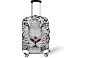 Dremagia Tiger Animal 3D Printed Travel Luggage Suitcase Cover 18-21 Inch Cover Spandex Suit Case Protector for Carry On Luggage