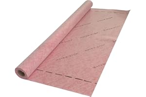 GURU USA Water-Stop Shower Waterproofing Membrane Roll, Bathroom Water Blocker, Waterproof Tape for Wall, Tile, Flooring, Crack Isolation, & More, 1 x 10 m (108 ft²) Roll