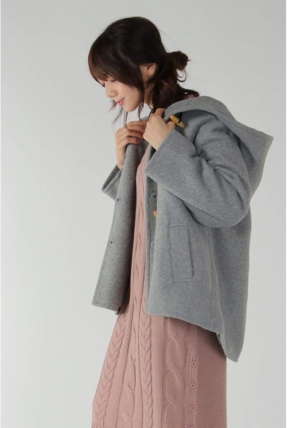 Amazon イッカ レディース Ikka スライバーダッフルaラインコート グレー L コート ジャケット 通販