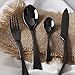 Apriling 4-Piece Stainless Steel Flatware Set Including Steak Fork Spoons Knife Tableware