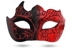 Aqearl Masquerade Mask for Men Vintage Venetian Mask Halloween Mask for Party Prom Ball Costume Mask