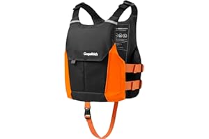Gogokids Swim Vest for Kids & Youth 50-125 lbs, Lightweight Low Profile Swim Vest with Front Pocket, Adjustable Buckles, Refl