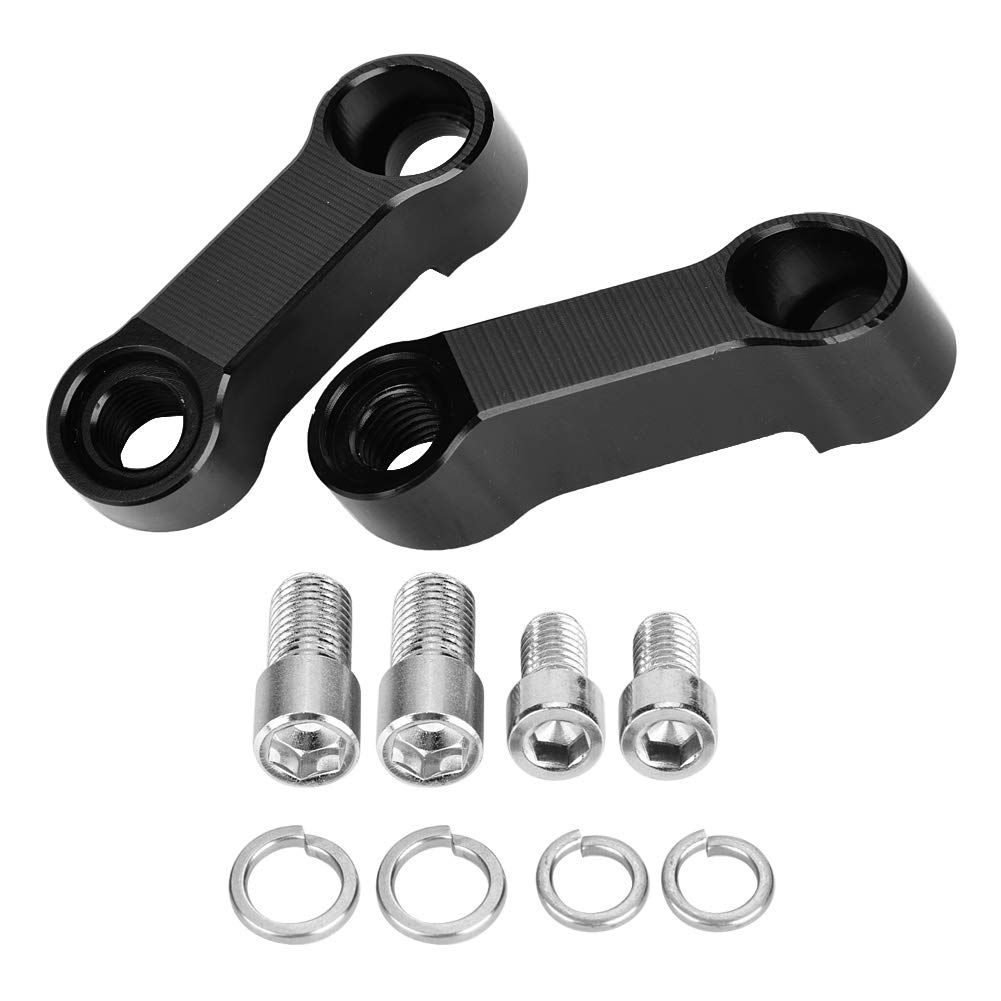 KSTE 10mm 8mm Motorcycle Rearview Mirror Adapter Kit Riser Mount Extender