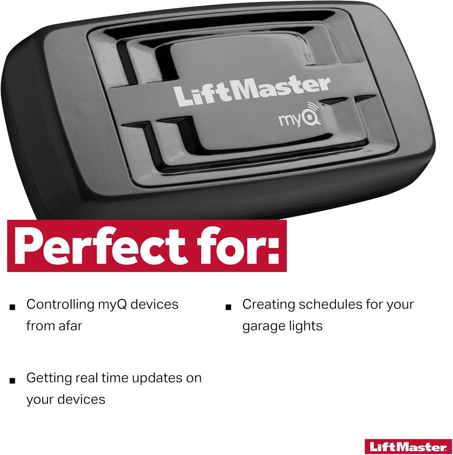 LiftMaster 828LM - Internet Gateway - Only Works with LiftMaster Security+ 2.0 Garage Door Openers - Smart Control for MyQ-Enabled Devices Including Gate Operators - Ethernet connectivity only - View 5