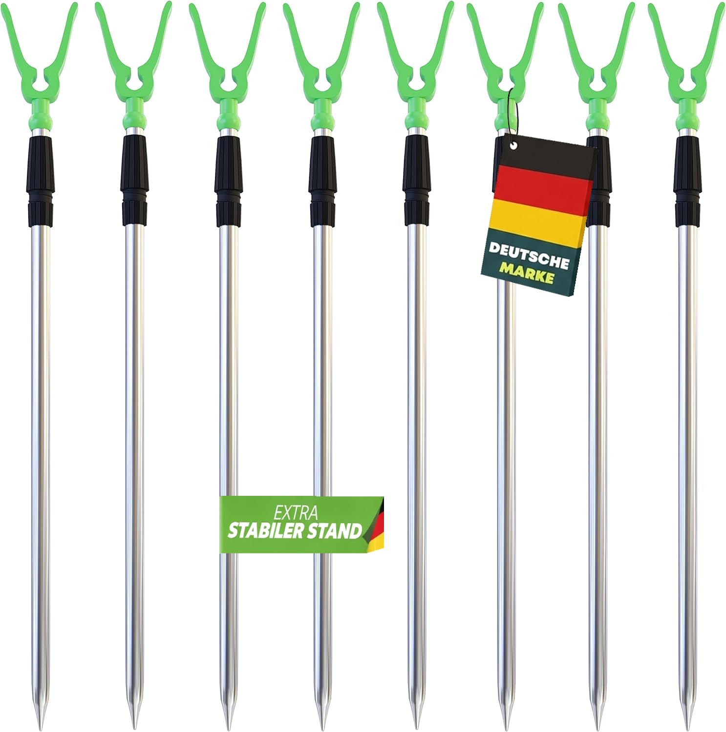 MoLife Fishing Rod Holder Rod Stand Fishing Accessories Fishing Rod Stand Set of 8