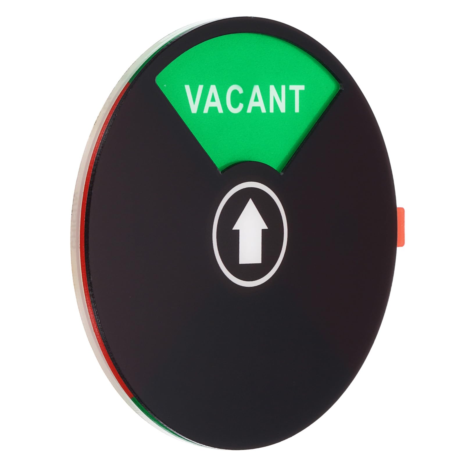 PATIKIL Vacant Occupied Slider Door Sign, 5"ODx0.2"T Vacant Occupied Privacy Sign for Home Office Restroom Business Meeting, Black