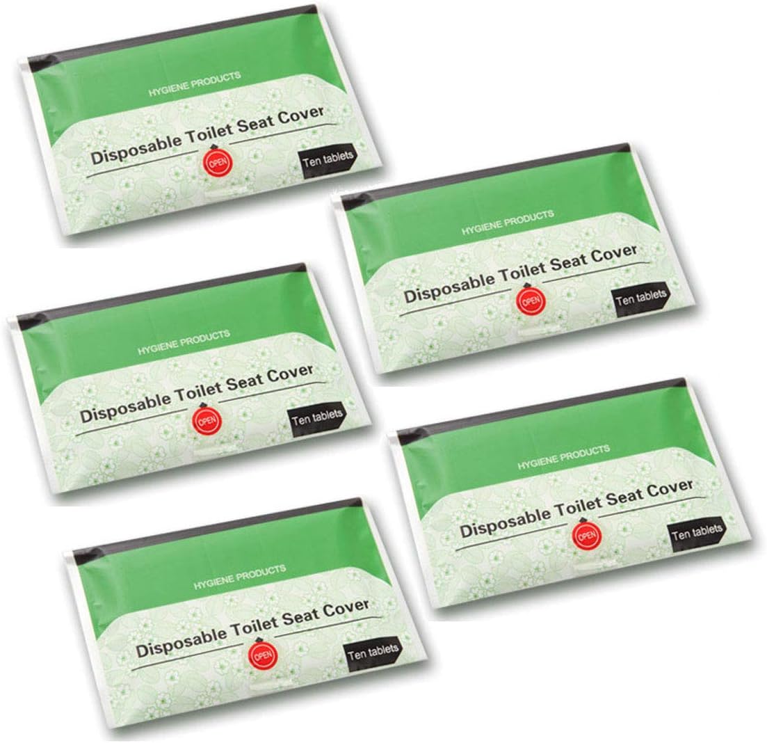 Grasshopr disposable tissue paper toilet seat cover (Combo Pack of 50 Sheets)
