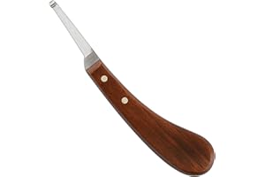 DrTail Hoof Knife with Narrow Single Sided Edge Right Hand Farrier Tool for Horses and Livestock – Premium Stainless Steel Hoof Trimming Knife with Ergonomic Contoured Handle for Better Grip