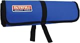 Faithfull FAITR15 15 Pocket Tool Roll with Zip Compartment Blue Nylon Polyester view 2