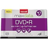 Maxell MAX639013 DVD Recordable Media, DVD+R, 16x, 4.70 GB, 50 Pack Spindle Silver