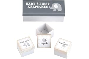 Lillian Rose 3 Piece Baby's First Keepsakes Boxes