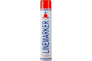 Aerosol Solutions Line Marker, Grass and Road Spray Paint, Athletic Field Striping Paint Spray | Red 26 Fl Oz (Pack of 1)| Perfect for Sports Fields & Pavement