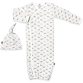 Magnetic Me Organic Cotton Newborn Sleeper Gown & Hat Set | Super Soft Organic Cotton Fabric Sleep Sack