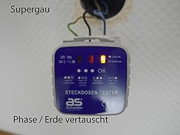 Tester Per Prese Elettriche Schuko - Controllo Sicurezza Con LED, Bianco, Per Casa E Ufficio - Foto 2