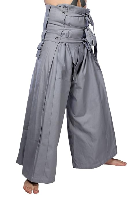 Epic Armoury Klassische Samurai Hose aus Baumwolle LARP japanische Ninja Hose XS/S M/L oder XL