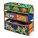 Delta Children Nickelodeon Teenage Mutant Ninja Turtles Playroom Solution Set (Table & Chair Set + Metal Multi-Bin Toy Organizer)