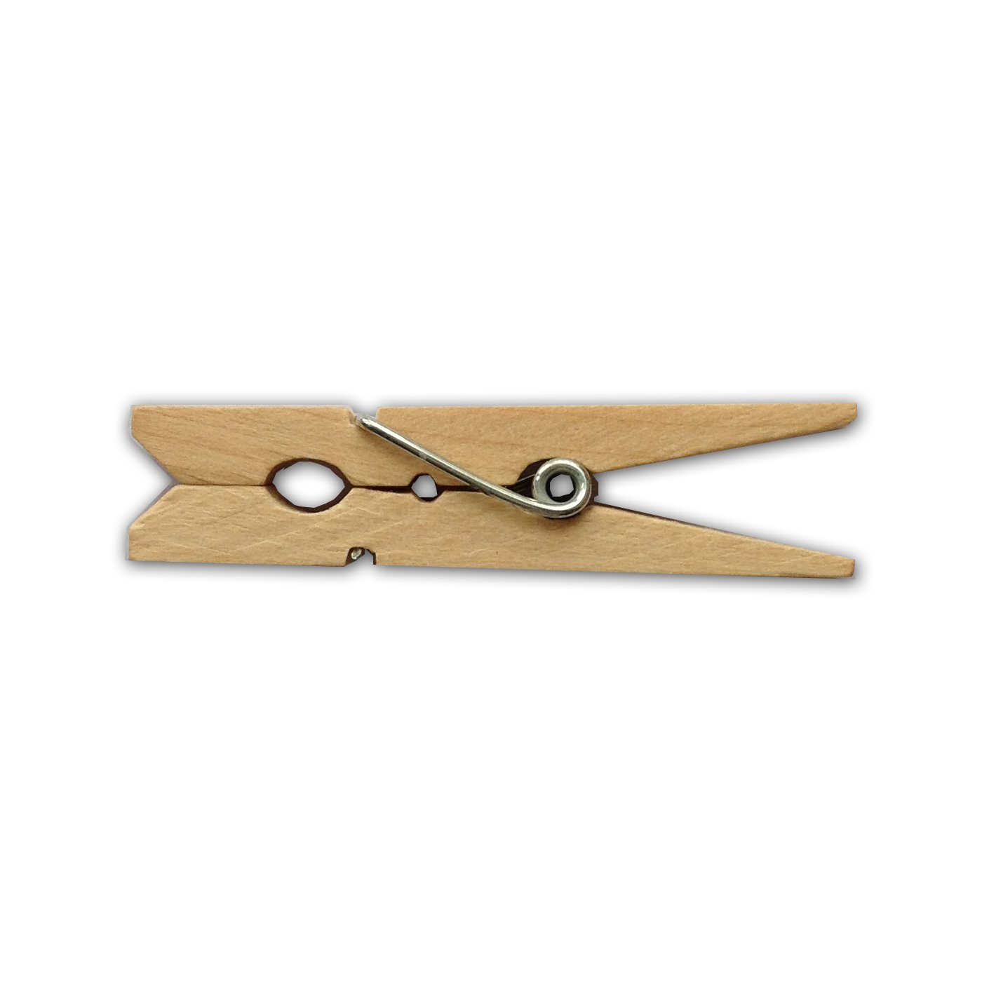 Photo 1 of LWR CRAFTS Wooden Small Clothespins 1-7/8" 4.8cm 50 Pieces Per Pack (Natural)
