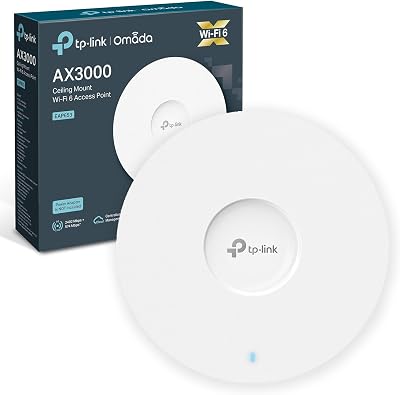 TP-Link EAP653 AX3000 WiFi 6 Dual Band Gigabit PoE+ Access Point Omada Mesh
